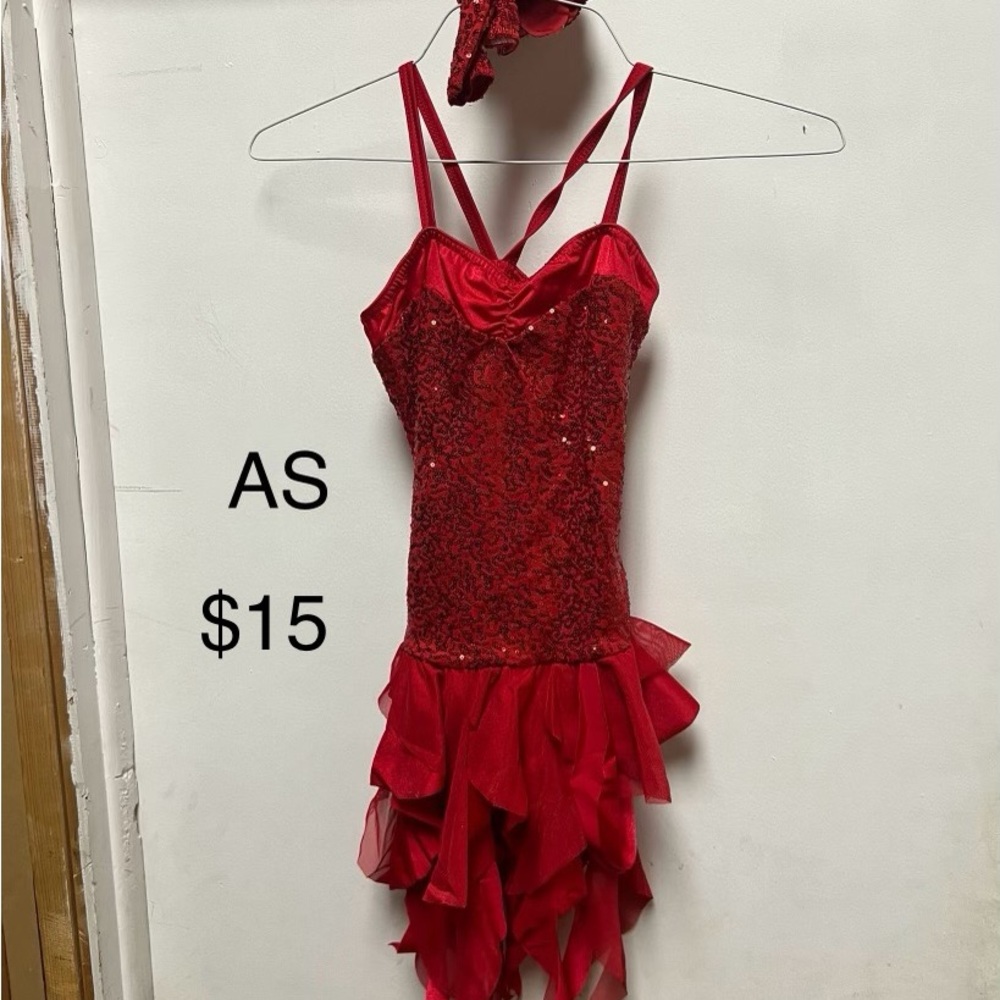 Red dance costume